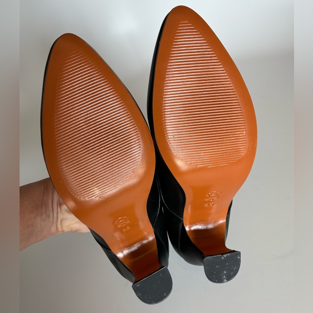 RARE, NEW American Duchess Moliere Edwardian Pumps, Black Leather, Women’s 9.5 - Picture 13 of 16
